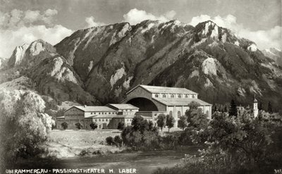 The Theatre at Oberammergau by Unbekannt Unbekannt